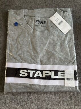 Staple Heather Gray Graphic Logo Crew Neck T-Shirt
